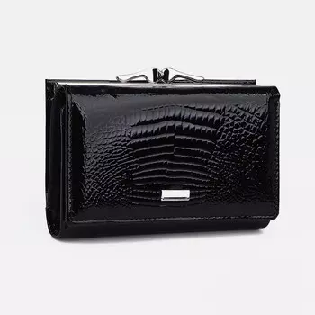 Кошелёк на магнитах, цвет чёрный