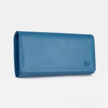 Кошелёк женский на магнитах, цвет голубой