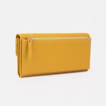 Кошелёк на магнитах, цвет горчичный