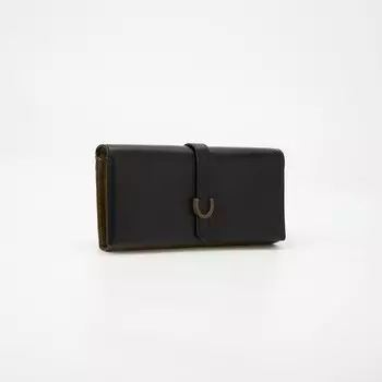 Кошелёк на магнитах, цвет хаки/чёрный