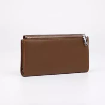 Кошелёк на магнитах, цвет коричневый