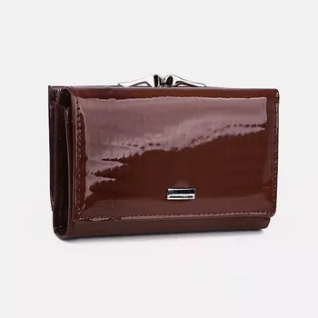 Кошелёк на магнитах, цвет коричневый