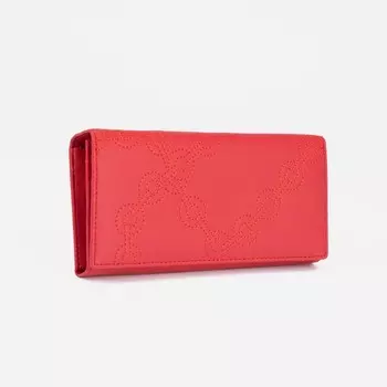 Кошелёк женский на магнитах, цвет красный