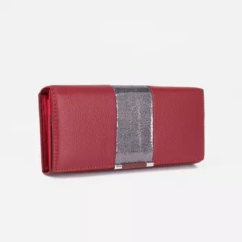 Кошелёк женский на магнитах, цвет красный