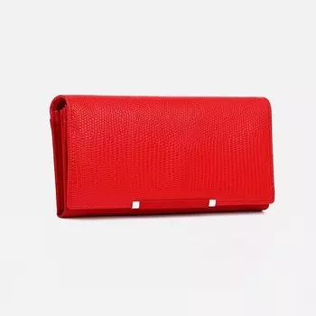Кошелёк женский на магнитах, цвет красный