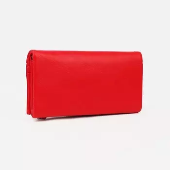 Кошелёк женский на магнитах, цвет красный