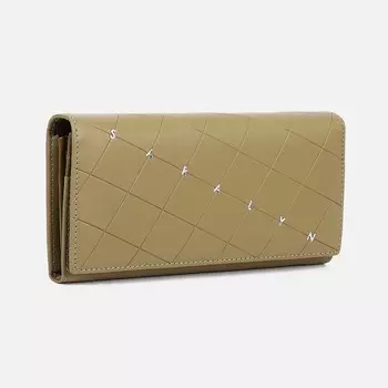 Кошелёк на магнитах, цвет оливковый