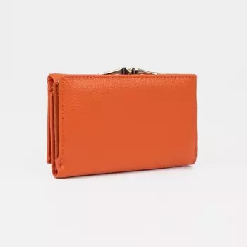 Кошелёк на магнитах, цвет оранжевый