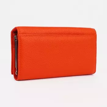 Кошелёк на магнитах, цвет оранжевый
