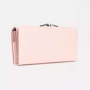 Кошелёк женский на магнитах, цвет пудра