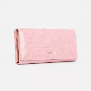 Кошелёк женский на магнитах, цвет пудра