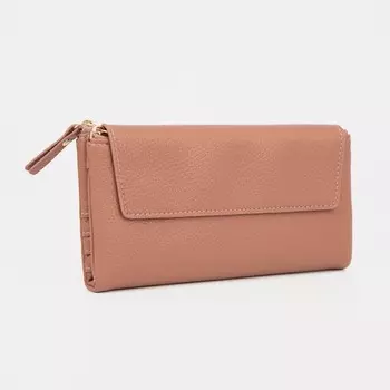 Кошелёк женский на магнитах, цвет пудра