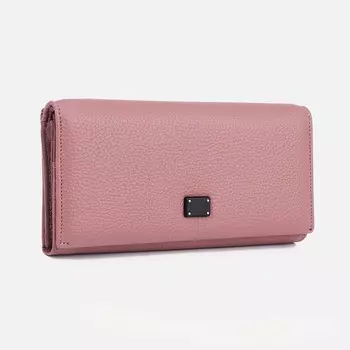 Кошелёк на магнитах, цвет пудровый