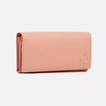 Кошелёк на магнитах, цвет пудровый