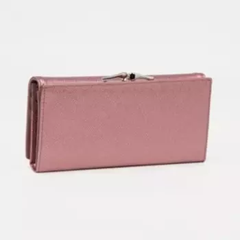 Кошелёк на магнитах, цвет розовый
