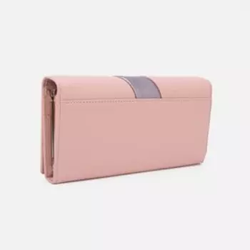 Кошелёк женский на магнитах, цвет розовый
