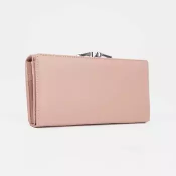 Кошелёк женский на магнитах, цвет розовый