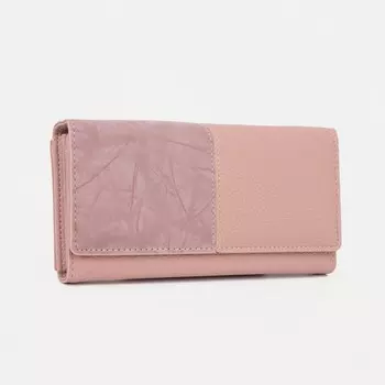 Кошелёк женский на магнитах, цвет розовый