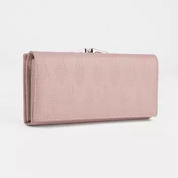 Кошелёк женский на магнитах, цвет розовый