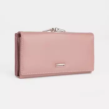 Кошелёк женский на магнитах, цвет розовый