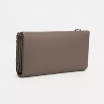 Кошелёк на магнитах, цвет серый