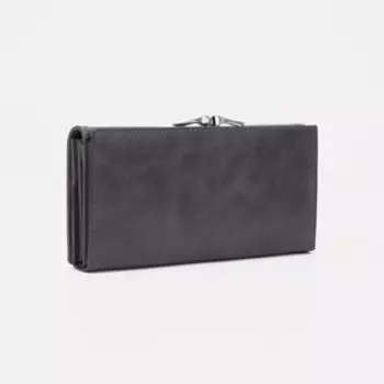 Кошелёк на магнитах, цвет серый