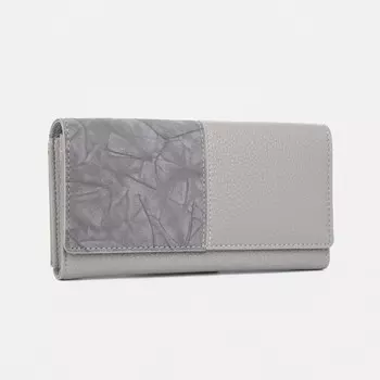 Кошелёк на магнитах, цвет серый
