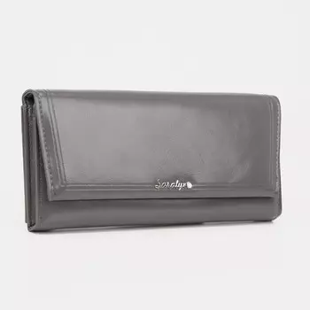 Кошелёк на магнитах, цвет серый