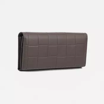 Кошелёк женский на магнитах, цвет серый