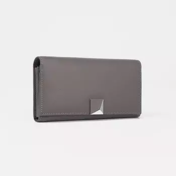 Кошелёк на магнитах, цвет серый