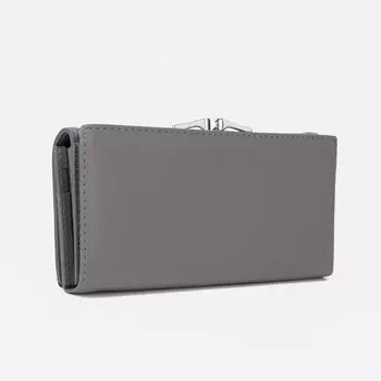 Кошелёк на магнитах, цвет серый