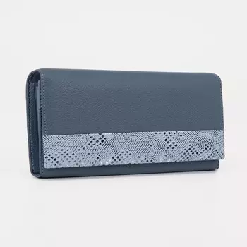 Кошелёк женский на магнитах, цвет синий