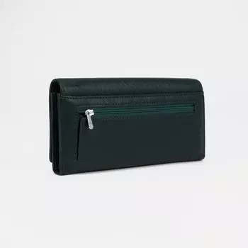 Кошелёк на магнитах, цвет тёмно-зелёный