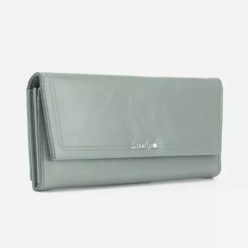 Кошелёк женский на магнитах, цвет зелёный