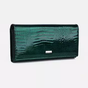 Кошелёк на магнитах, цвет зелёный