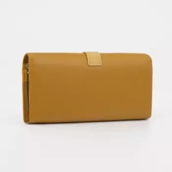 Кошелёк женский на магнитах, цвет жёлтый