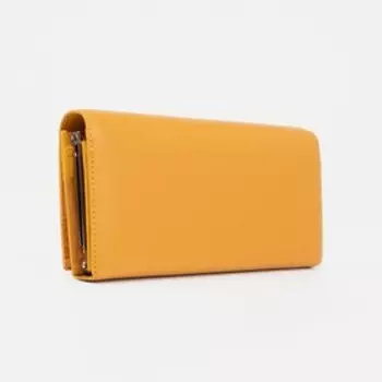 Кошелёк женский на магнитах, цвет жёлтый