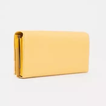 Кошелёк женский на магнитах, цвет жёлтый