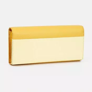 Кошелёк женский на магнитах, цвет жёлтый