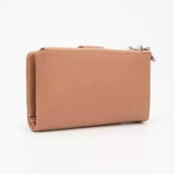 Кошелёк женский на магните, цвет бежевый