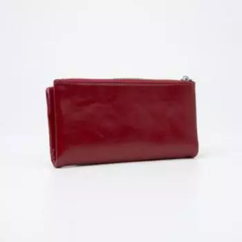 Кошелёк на магните, цвет бордовый