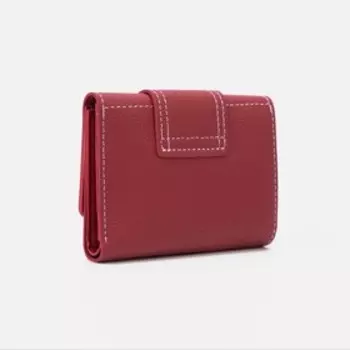 Кошелёк на магните, цвет бордовый