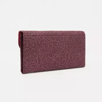 Кошелёк на магните, цвет бордовый