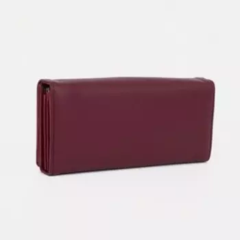 Кошелёк на магните, цвет бордовый