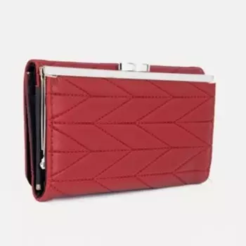 Кошелёк на магните, цвет бордовый