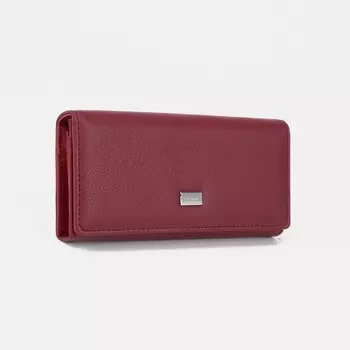 Кошелёк женский на магните, цвет бордовый