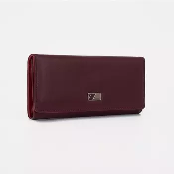 Кошелёк женский на магните, цвет бордовый