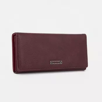 Кошелёк на магните, цвет бордовый
