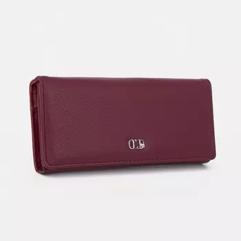 Кошелёк на магните, цвет бордовый