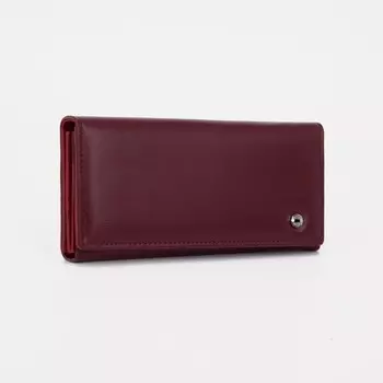 Кошелёк женский на магните, цвет бордовый